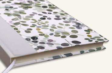 Preview: Elegant notebook "eucalyptus", blank book